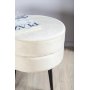 Pouf Mariana - Samt in Beige