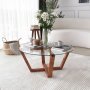 Lotus Couchtisch Ø75 cm - Holz