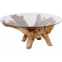 Amazonas Couchtisch 110 x 110 cm - Teak/Glas