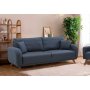 Kronos 3-Sitzer-Schlafsofa Dunkelblau