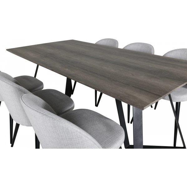 Armada Esstisch 180 cm - Eiche/schwarz