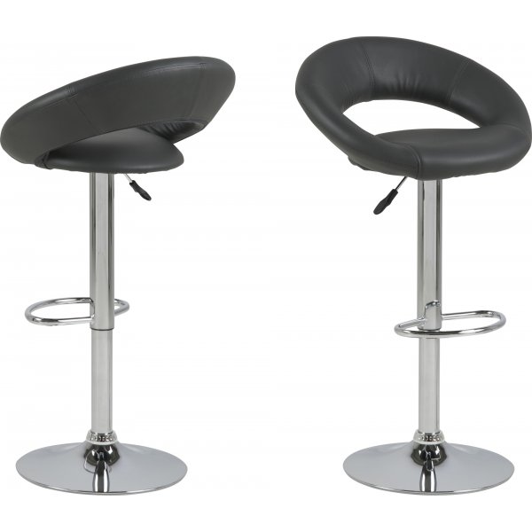 Plump Barhocker - Graues PU