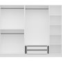 Rizada Kleiderschrank 225x52x190 cm - Weiß