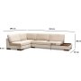 Tulip Ecksofa - Beige