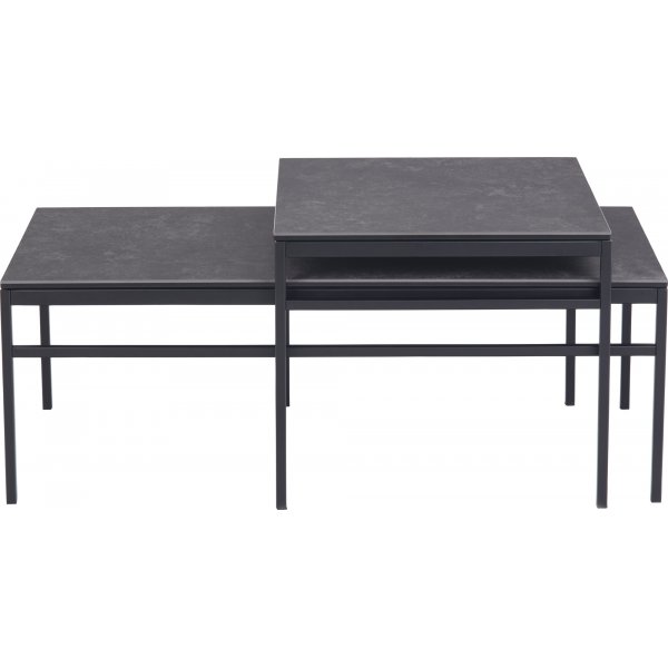 Exeter Wetttisch 55x50 | 100 x 50 cm - Schwarz