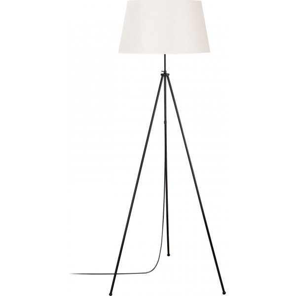Stativ-Stehlampe - Schwarz/Creme