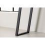 Horten Relieftisch 100 x 40 cm - Schwarz/Transparent