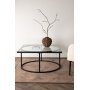 Scanner-Couchtisch 90 x 90 cm - Schwarz