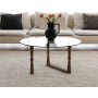 Yuvarlak Couchtisch Ø80 cm - Nussbaum