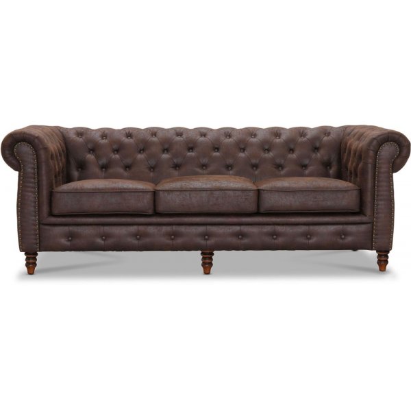 Chesterfield Cambridge 3-Sitzer Sofa - Vintage Stoff