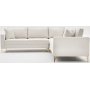Berlin Ecksofa - Cremeweiß/Gold