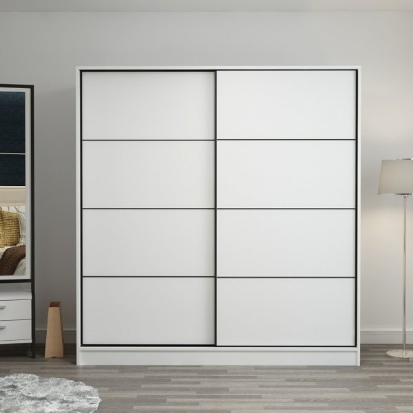 Kapusta Kleiderschrank 220x52x210 cm - Weiß