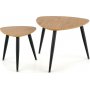 Adaline Couchtisch 40x40 | 60x60 cm - Eiche/schwarz