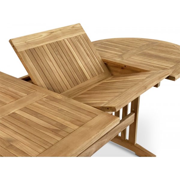 Saltö ovaler Esstisch aus Teak 150-210 cm Butterfly - Teak