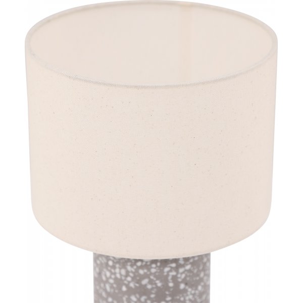 Dijon-Tischlampe - Grau/Beige