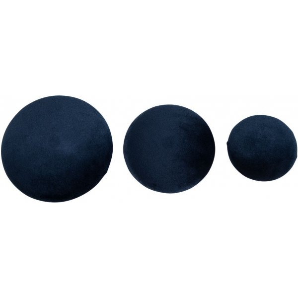 Giza Wandknöpfe zum Aufhängen - Blau/Messing - 3 Stk