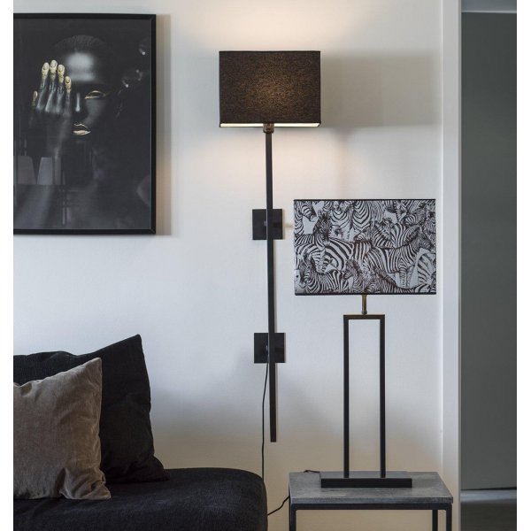Stabwandleuchte - Schwarz - 108 cm