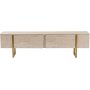 Serenity Medienbank - Travertin/Gold