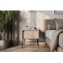 Trend-Nachttisch - Beige/Schwarz