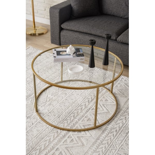 Spree Couchtisch Ø80 cm - Gold