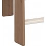 Für Kinder-Hochbett 90 x 200 cm - Weiß/Grau/Braun