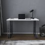 Kane Schreibtisch 120 x 60 cm - Schwarz/Weiß