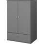 Memphis Kleiderschrank - Grau