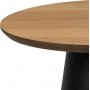 Soli Couchtisch Ø45 cm - Eiche/Schwarz
