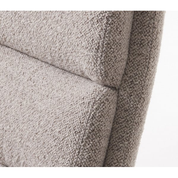 Manitoba-Liegestuhl mit Fußhocker - Taupe