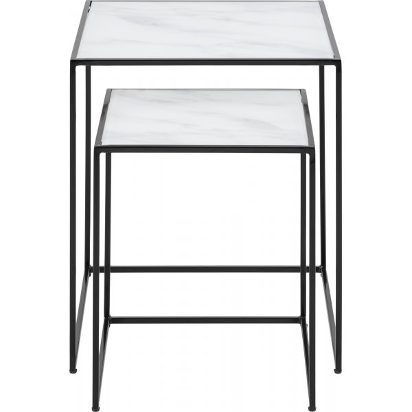 Bolton Wetttisch 35x35 | 45 x 45 cm - Weiß