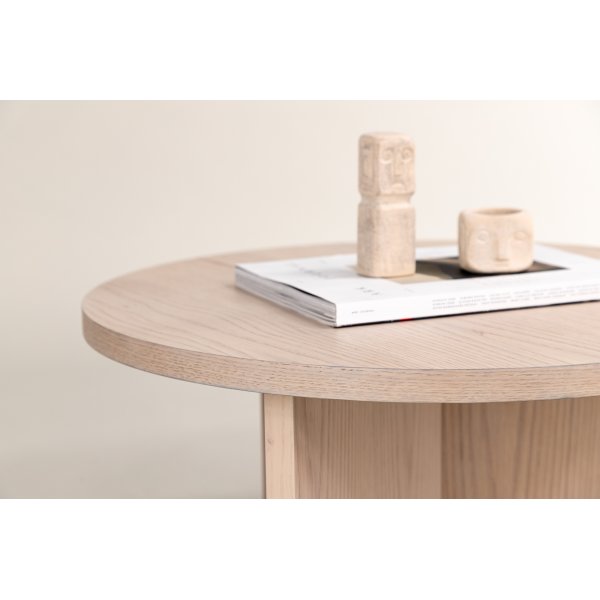 Melker Couchtisch Ø85 cm- Whitewash