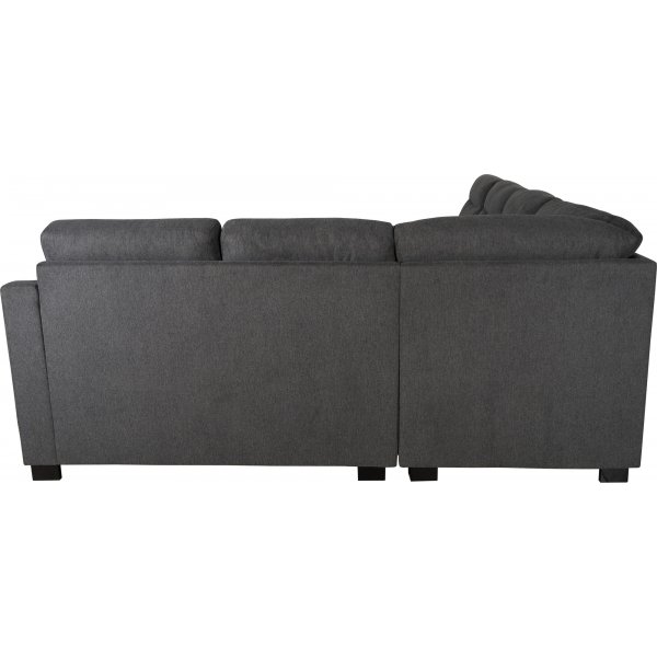 Ecksofa Salem aus dunkelgrauem Stoff