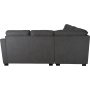 Ecksofa Salem aus dunkelgrauem Stoff