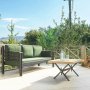 Kappis 3-Sitzer Outdoor-Sofa - Schwarz/Grün