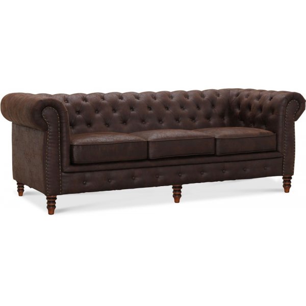 Chesterfield Cambridge 3-Sitzer Sofa - Vintage Stoff