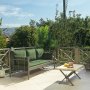 Hampus 3-Sitzer Outdoor-Sofa - Braun/Grün