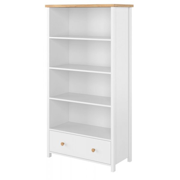 Eldon Bücherregal - Weiß/Eiche