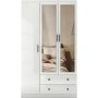 Lavinia Kleiderschrank 105 x 50 x 210 cm - Weiß