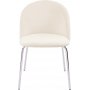 Plaza velvet Stuhl - beige / chrom + Möbelfüße