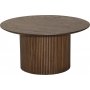 Scarlett Couchtisch Ø90 cm - Braun lackierte Eiche