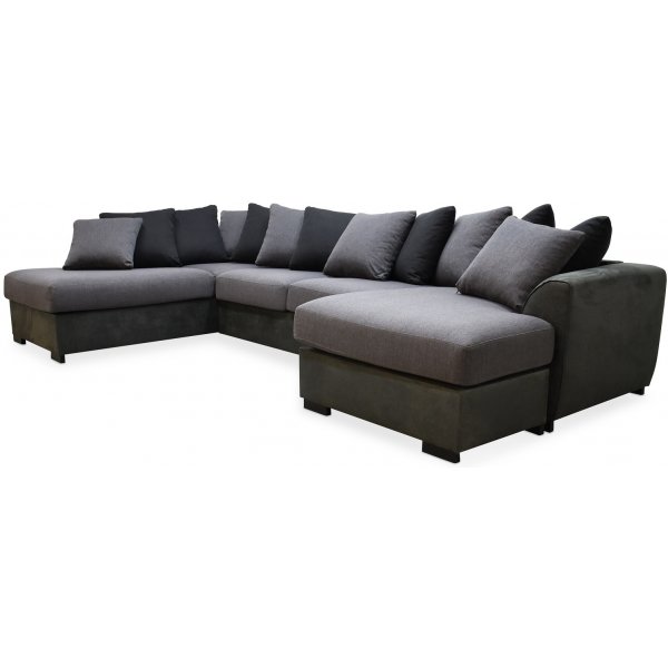 Delux U-Sofa mit offenem Ende links - Multi