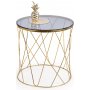 Corpus Couchtisch Ø55 cm - Gold