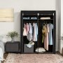 Kleiderschrank Joshua 140 x 174 cm - Schwarz