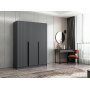 Cikani Kleiderschrank 135x52x210 cm - Anthrazit