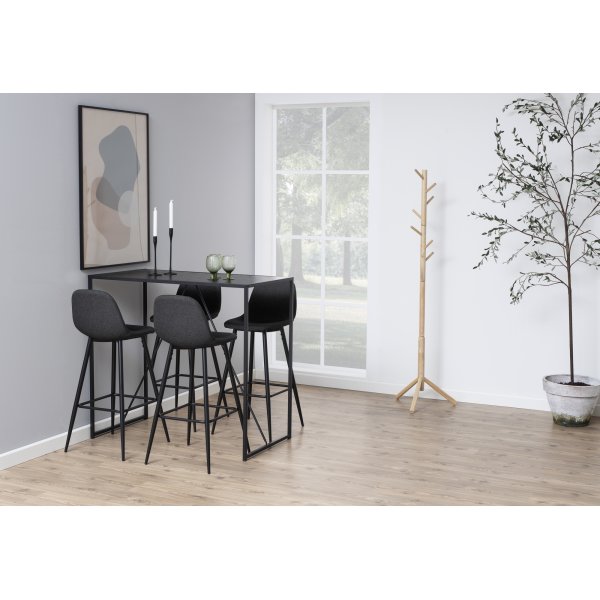 Wilma Barhocker 101 cm - Grau/Schwarz