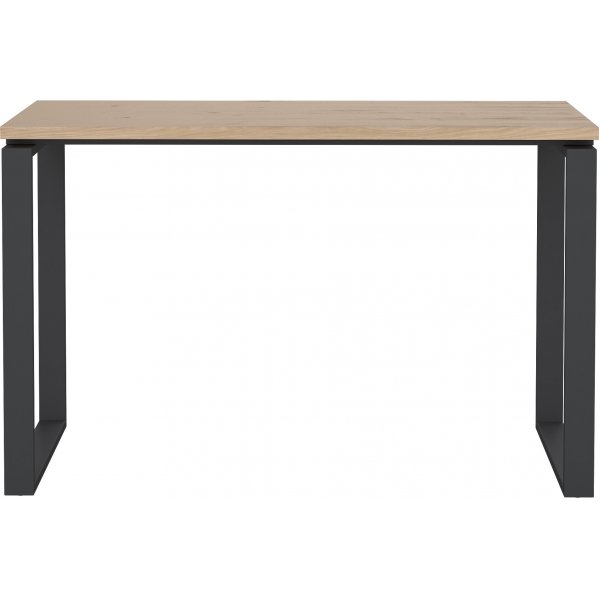 Schilderschreibtisch 120 cm - Mattgrau/Hickory