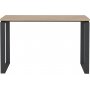 Schilderschreibtisch 120 cm - Mattgrau/Hickory