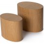 Elipse Beistelltisch-Set - Eiche