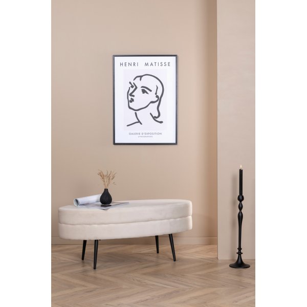 Rino Pouf - Beige Samt