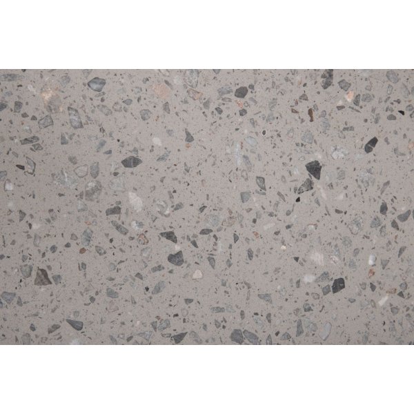 Esstisch Basebox ø106 cm - Schwarz / Grau Terrazzo